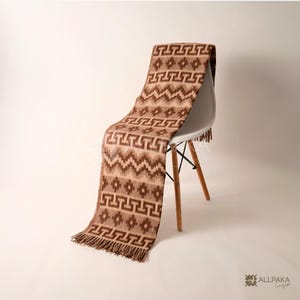 Chacana Blanket – 50% Alpaca Wool, Organic Baby Blanket, Perfect for Couch or Nursery