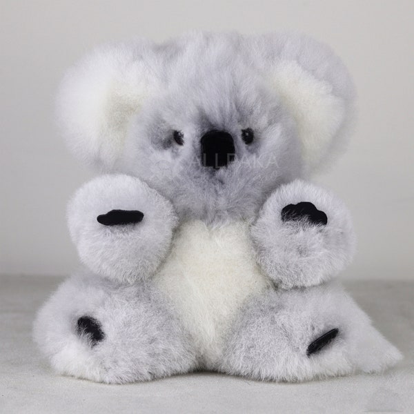 Alpaca fur plush / Koala plush / Koala / Height: 11.7 inches / alpaca toy / Hypoallergenic / Handmade / Andean.