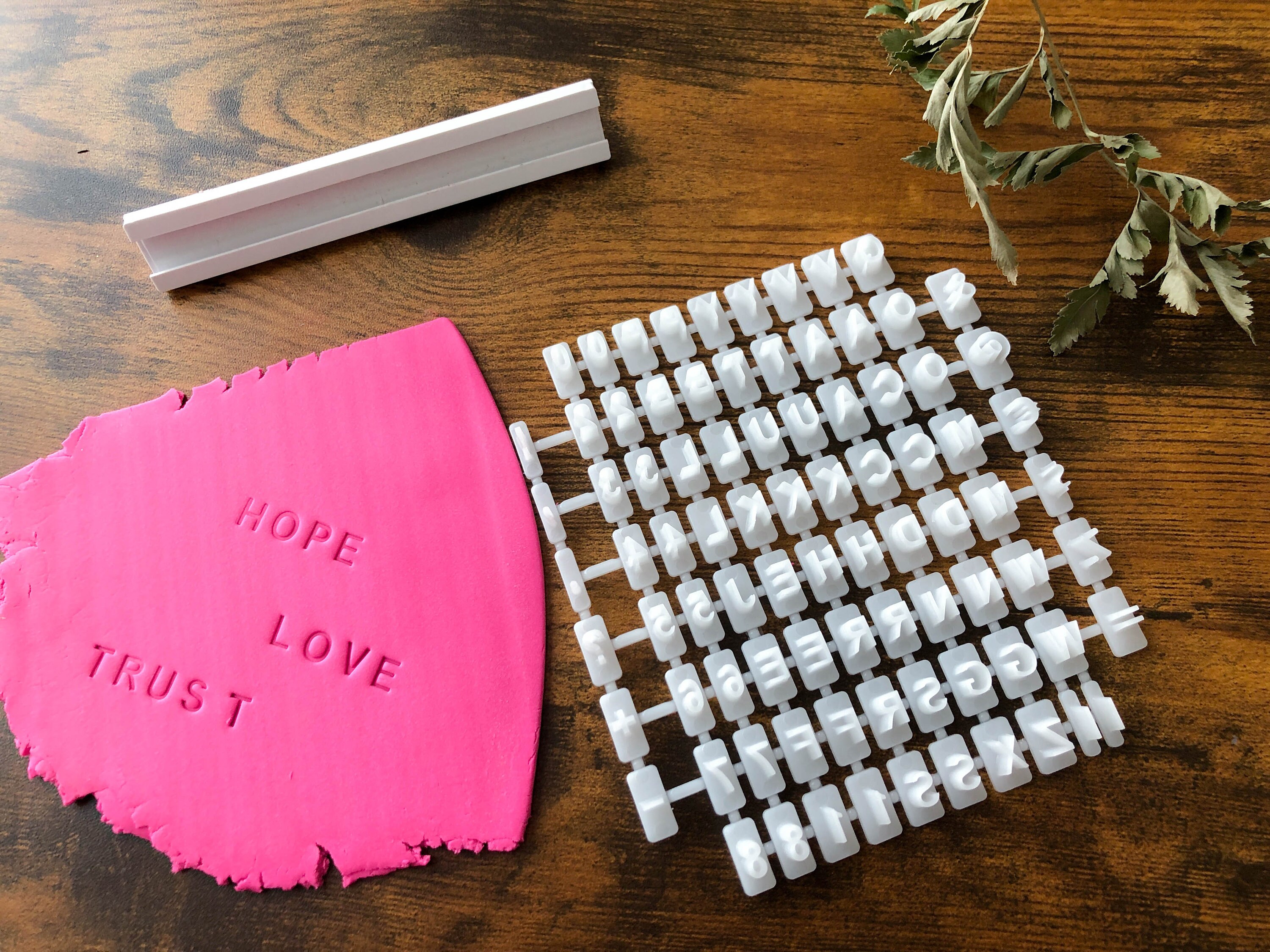 Polymer Clay Letter Stamp Mini Alphabet Letter Stamp Cookie Etsy