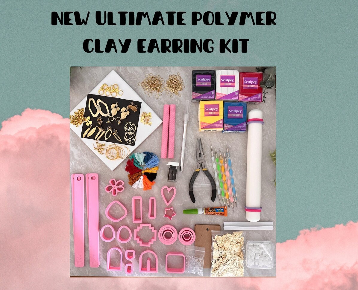 Katrilee Polymer Clay Earring Making Craft Kit, Make Your Own DIY