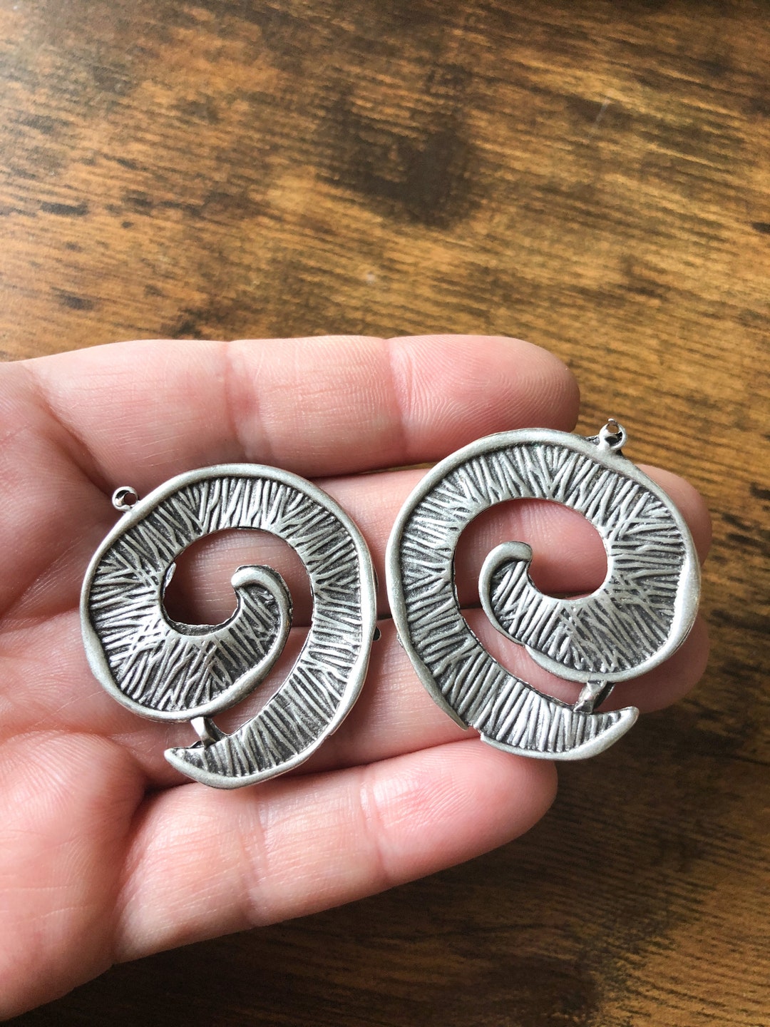 2 Pc. 925 Silver Plated Zinc Alloy Pendant Charm Finding Zinc Etsy