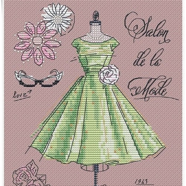 Cross Stitch Dress Etsy