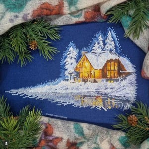 Winter Dream DMC Cross Stitch Chart Needlepoint Pattern Embroidery ...