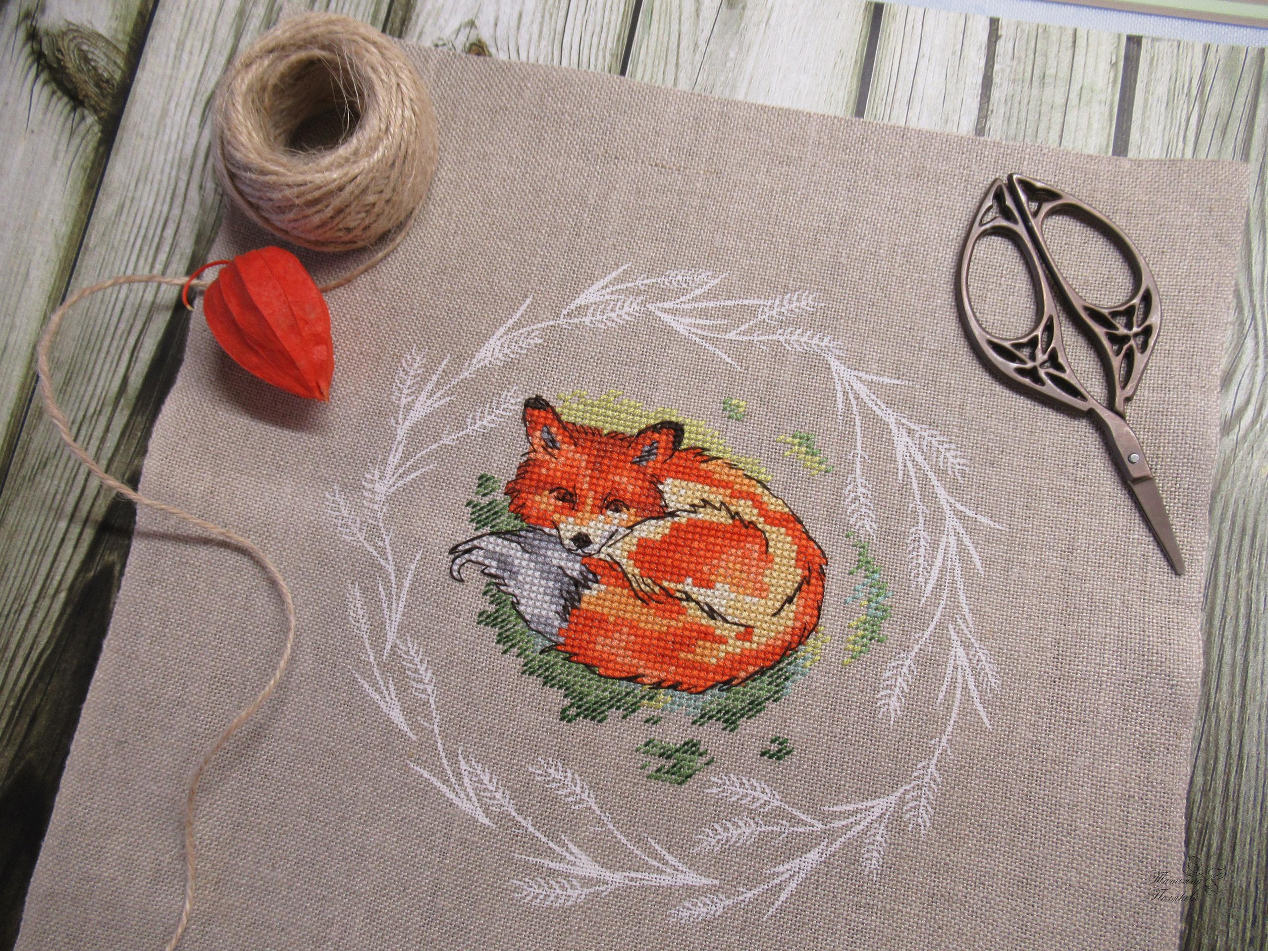 Fox George, DMC Cross Stitch Chart Needlepoint Pattern Embroidery Chart ...