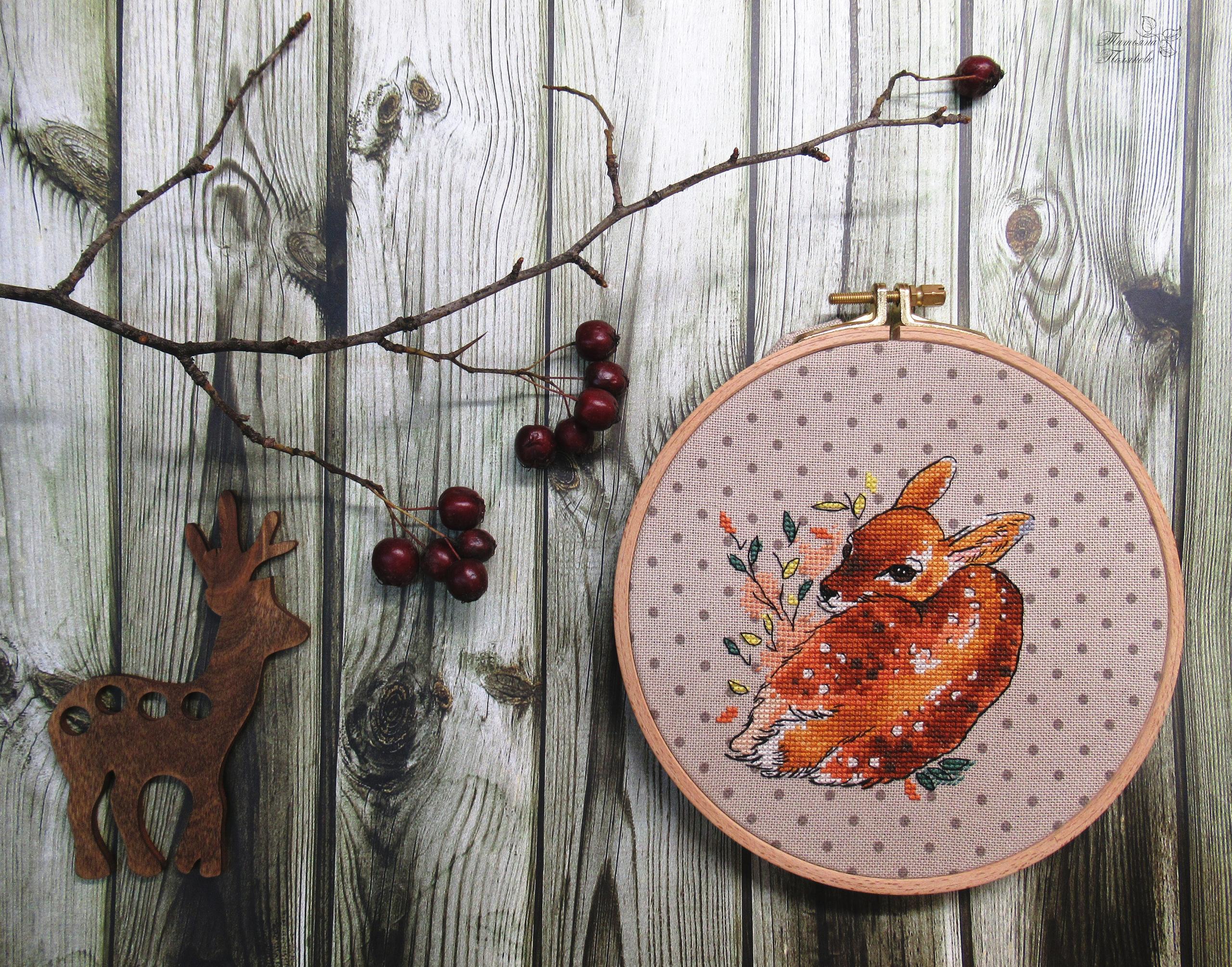 Fawn, DMC Cross Stitch Chart Needlepoint Pattern Embroidery Chart ...