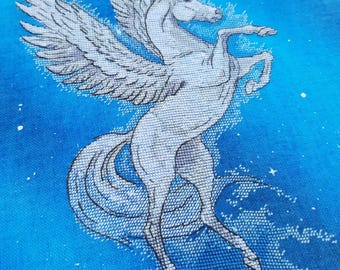 ペガサス、DMCクロスステッチチャート、ニードルポイントパターン刺繍