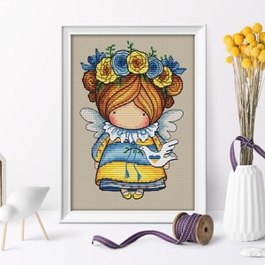 Puppe Ich bin Ukraine (152), magic__dolls DMC Kreuzstichvorlage Stickvorlage Printable PDF Instant Download