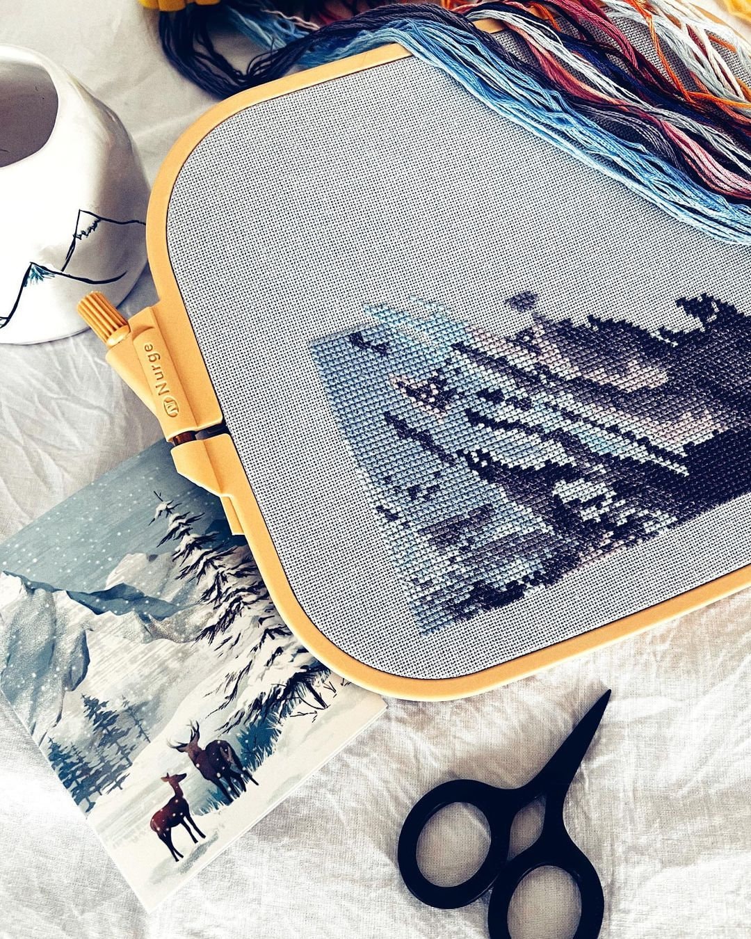 Mount Everest, DMC Cross Stitch Chart Needlepoint Pattern Embroidery ...
