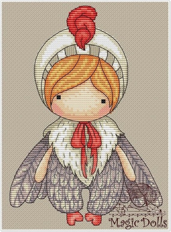 magic dolls cross stitch