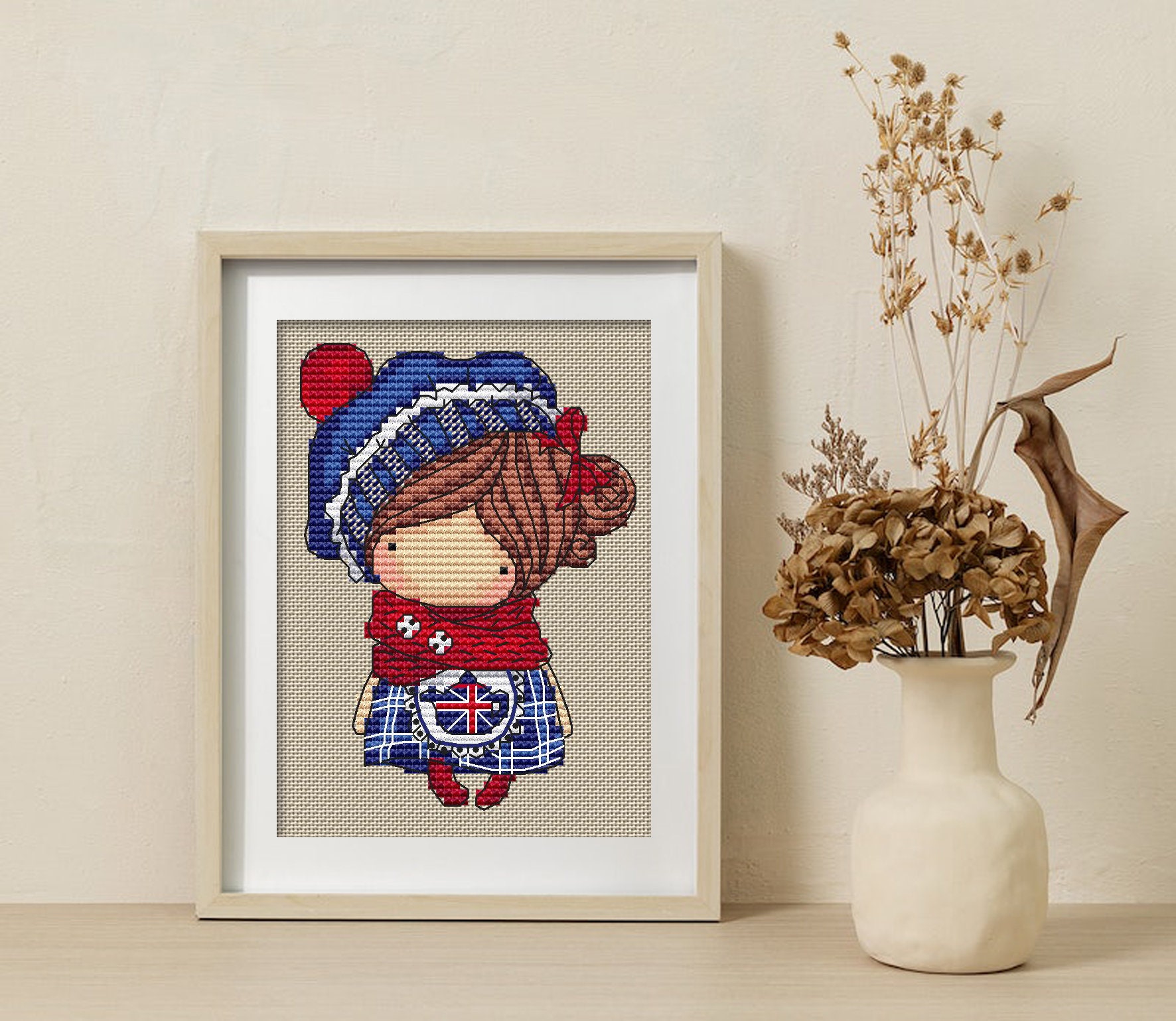 ドール ブリティッシュ (087)、シリーズ MINI magic__dolls DMC クロス