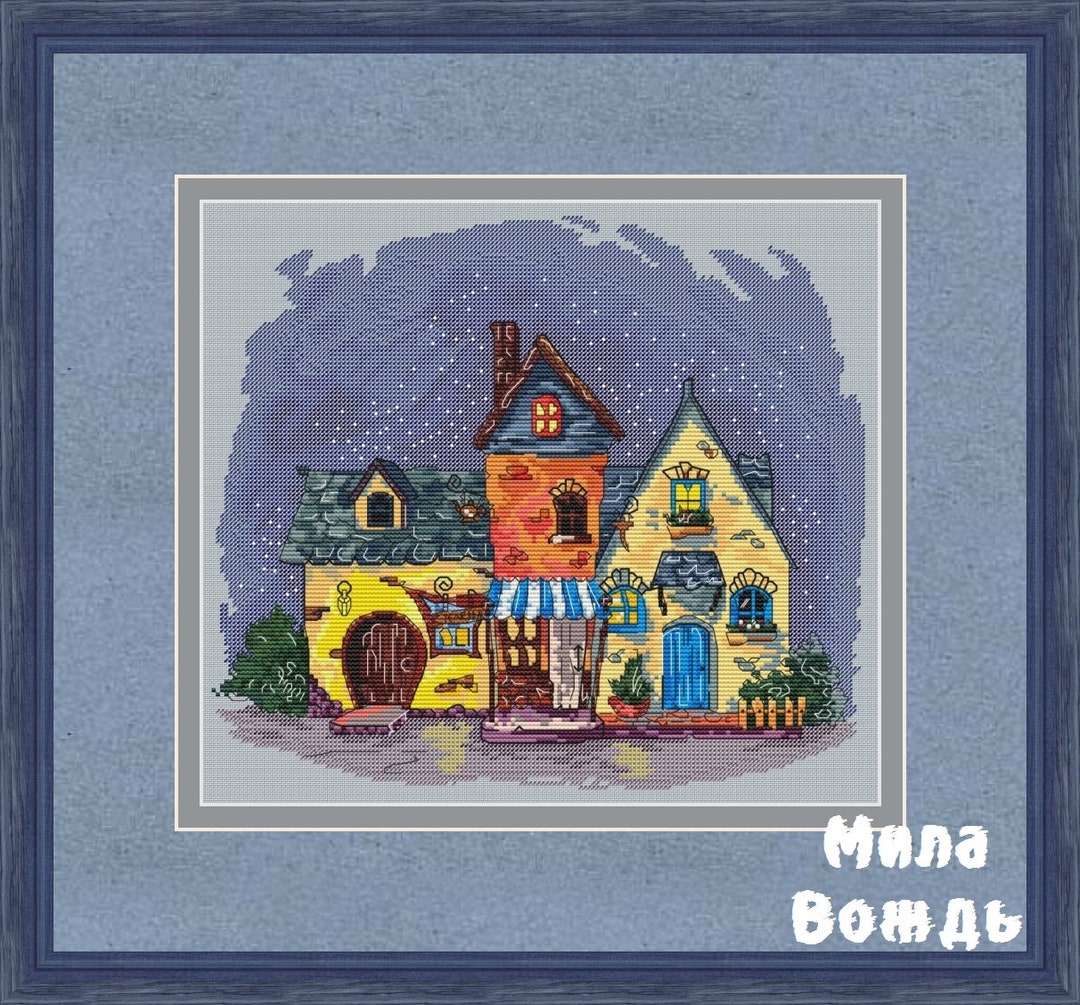 Magic Street, DMC Cross Stitch Chart Needlepoint Pattern Embroidery ...