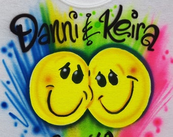 Airbrush Bff Shirt - Etsy