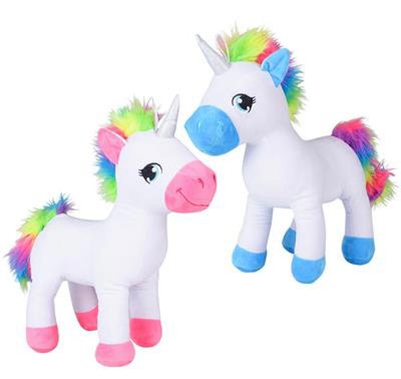 NEW Custom Airbrush 16 Standing Rainbow Unicorn Plush | Etsy