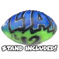 Custom Airbrushed Personalized Regulation Size FOOTBALL with your Name, Number & Colors! Senior Graduation or Coach Gift! STAND INCLUDED!