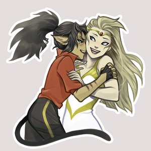 Catradora Wunsch Sticker - She-Ra und die Prinzessinnen der Macht Future Catra und Adora