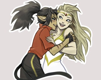 Catradora Wish Sticker - She-Ra and the Princesses of Power Future Catra and Adora