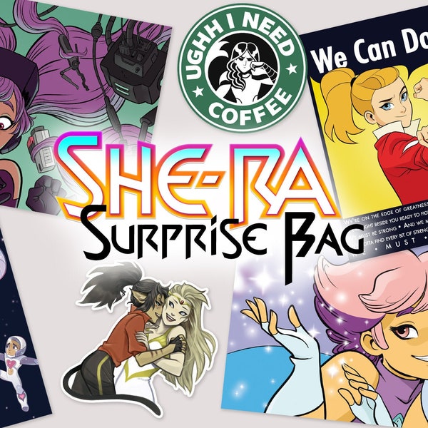 She-Ra Surprise - 15 possible characters - Random items: magnets, postcards, prints, stickers or bookmarks