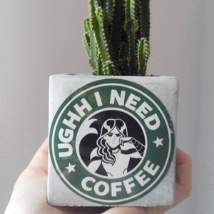 Mermista's Ughh I Need Coffee Sticker - She-Ra and the Princesses of Power / Starbucks Tribute