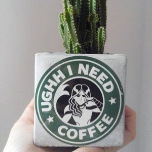 Mermista es ugh I Need Coffee Sticker - She-Ra and the Princesses of Power / Starbucks Tribute