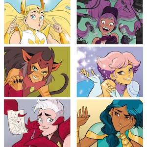 She-Ra Ansichtkaart Pack | 13 personages waaronder: She-Ra, Glimmer, Catra, Entrapta, Scorpia, Perfuma, Mermista, Frosta, Huntara +!