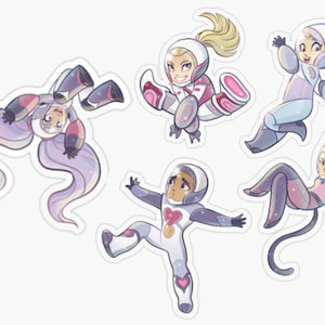 She-Ra Space Squad Chibi 3" Sticker Set