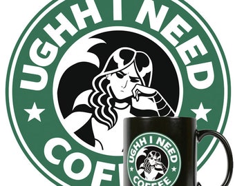 Mermista&#39;s Ughh I Need Coffee Mug