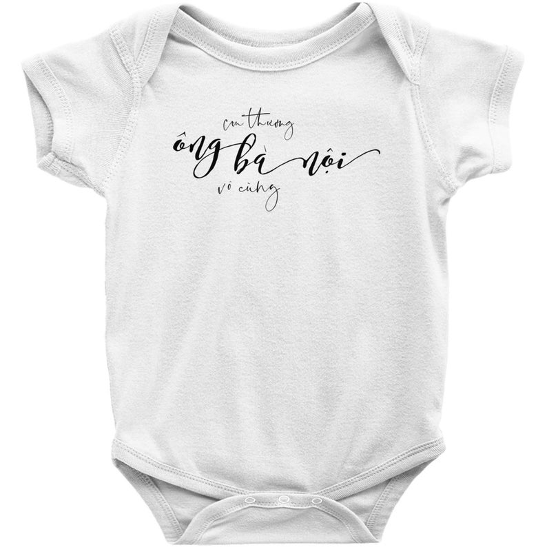 Paternal Grandparents Onesie Vietnamese Ong Ba Noi