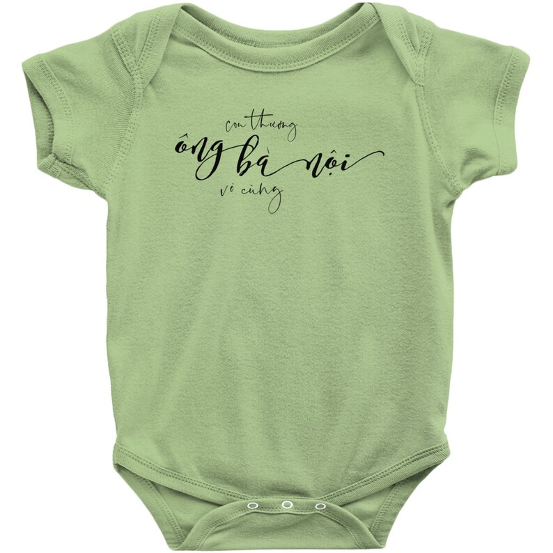 Paternal Grandparents Onesie Vietnamese Ong Ba Noi