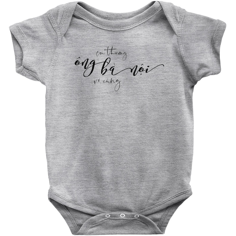Paternal Grandparents Onesie Vietnamese Ong Ba Noi