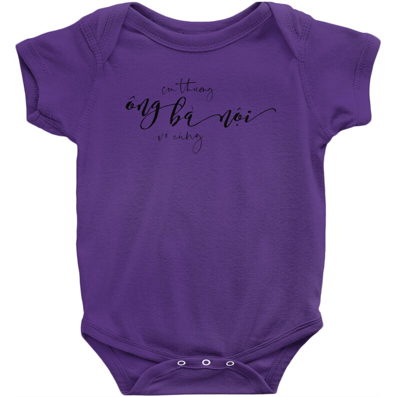 Paternal Grandparents Onesie Vietnamese Ong Ba Noi
