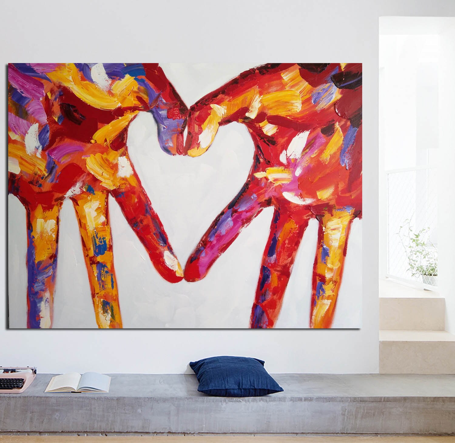 Gran Amor Moderno Pintura Al leo Amor Arte Pintura Amor Etsy
