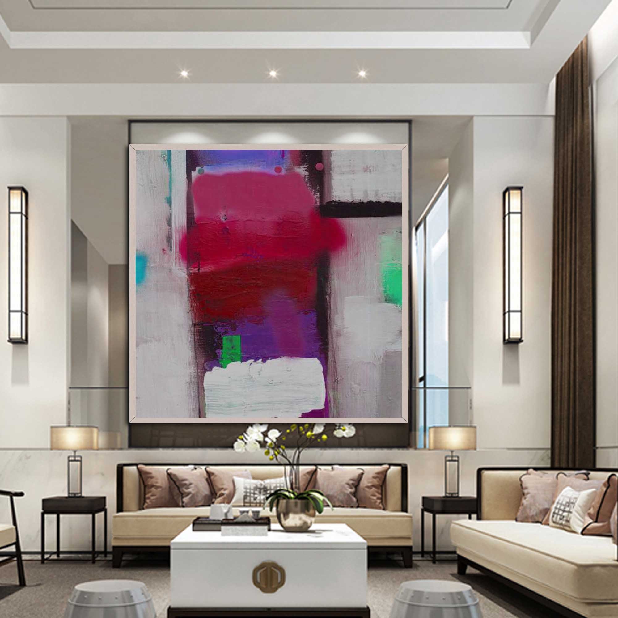 Original Art Large Abstract Contemporary Wall Decor Painting | Etsy