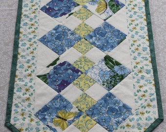 Camino de mesa 88 cm x 36 cm, patchwork, hecho a mano, único