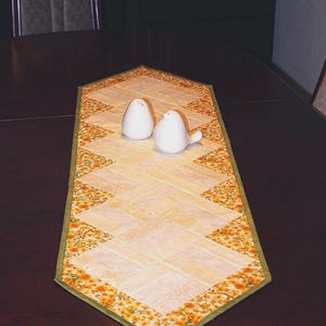 Table runner, 131 cm x 36 cm, patchwork, handmade