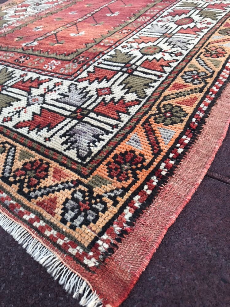 6 ft x 4 ft 1 in 184 x 123 cm Vintage runner rugs Turkish