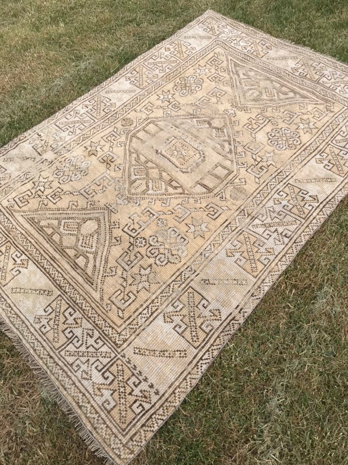 6 ft 2 in x 4 ft 189 x 122 cm Turkish Rug Vintage Rug Etsy
