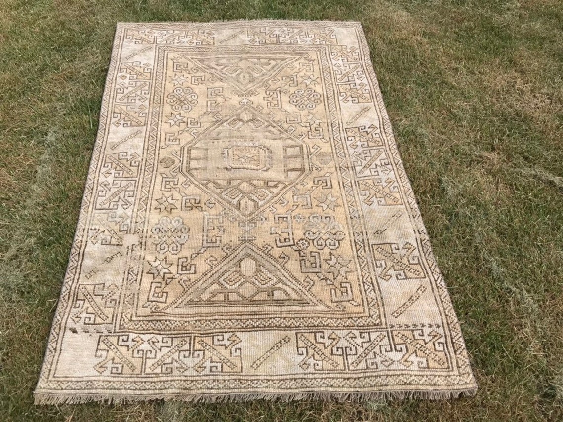 6 ft 2 in x 4 ft 189 x 122 cm Turkish Rug Vintage Rug Etsy