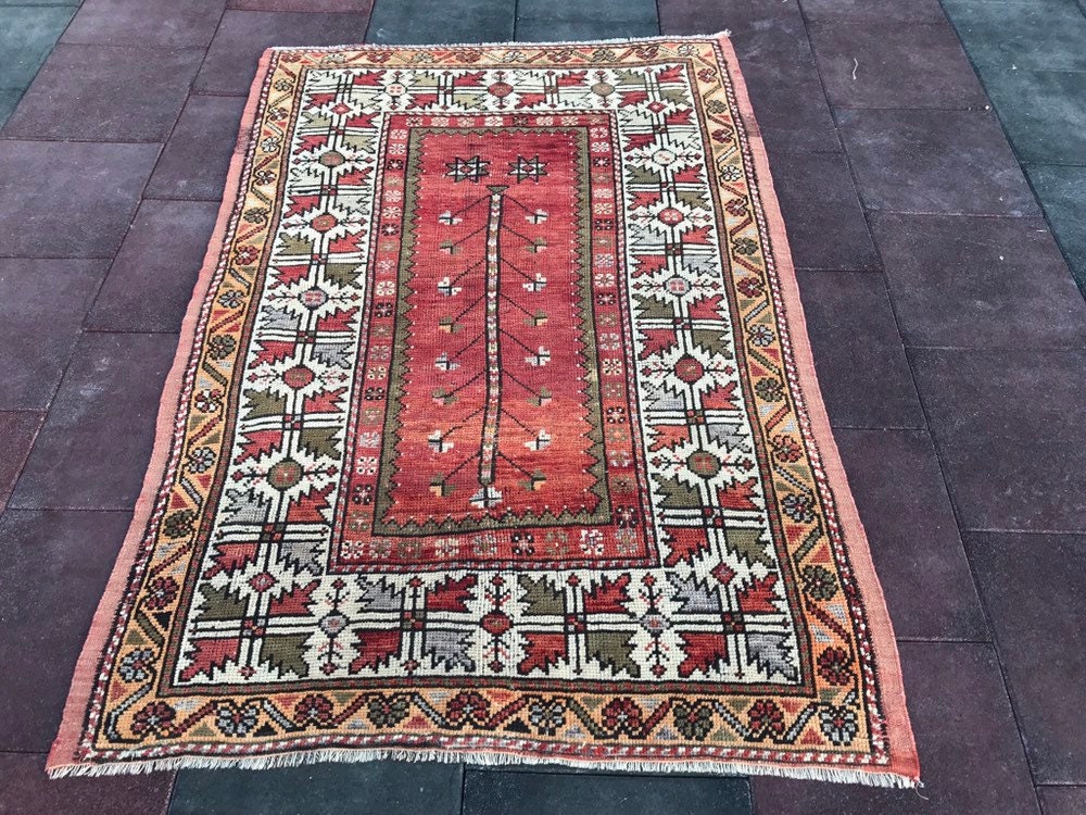 6 ft x 4 ft 1 in 184 x 123 cm Vintage runner rugs Turkish
