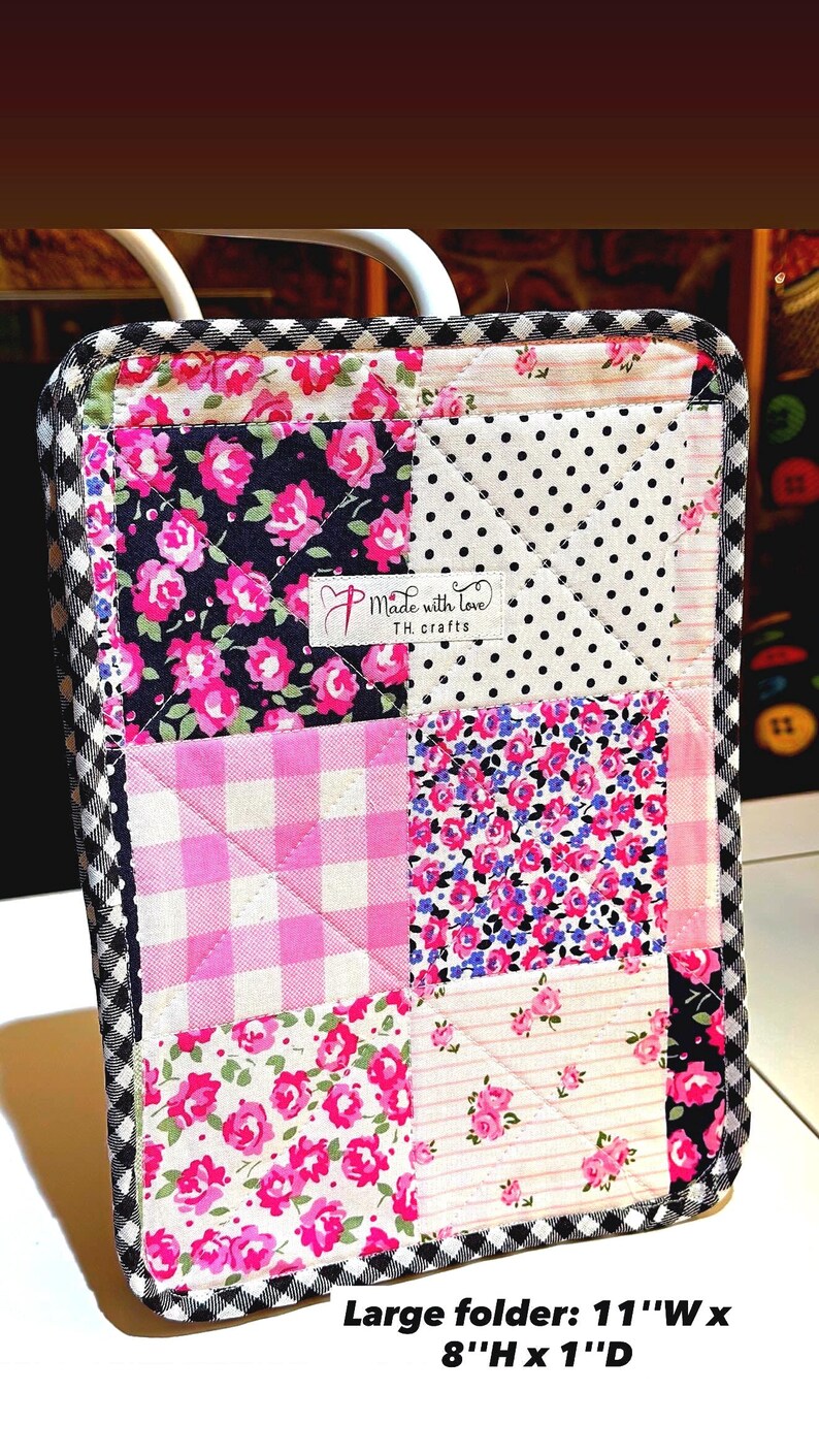 Estuche acolchado con diseño de fresa: bolsa organizadora de costura y ...