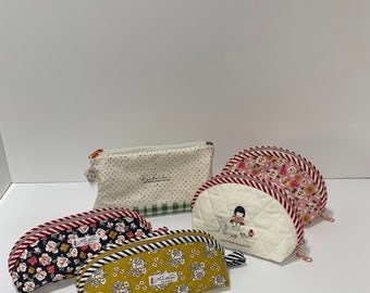 mother,s day gift pouches, quilted pouches, traveling bags handmade pouches