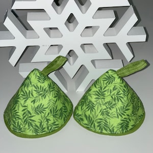 triangle Small Cotton Oven Mitts: Heat Resistant Pot Holders