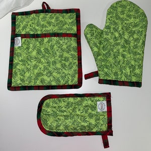 Ovenset Topflappen Ofenhandschuh Pfannengriff Geschenk zum Muttertag