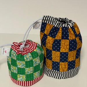 String pouch, sewing organizer, makeup pouch,
