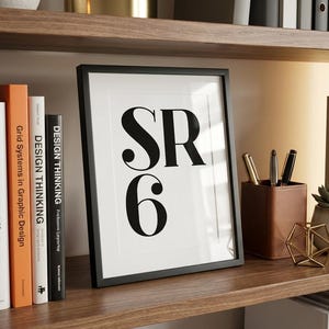 Customisable postcode print. Available in A4 and A5. Home decor wall art.