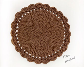 Crochet doily pattern, Crochet placemat, Easy crochet pattern