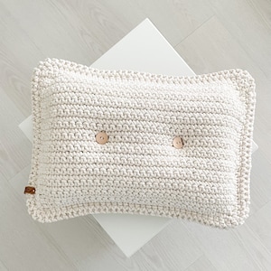 Crochet Pillow Pattern, Boho Cushion Cover Pattern Tutorial