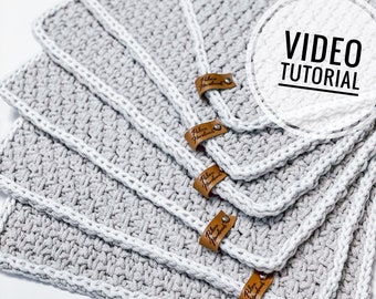Crochet Placemat Video Tutorial, Dining Table Decor, Modern Table Setting, Easy Rectangular Napkin Pattern, Beginner Friendly, PDF Download