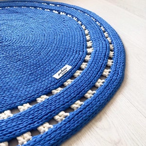 Crochet rug pattern, Knitted rug pattern, Crochet carpet pattern, Baby rug nursery