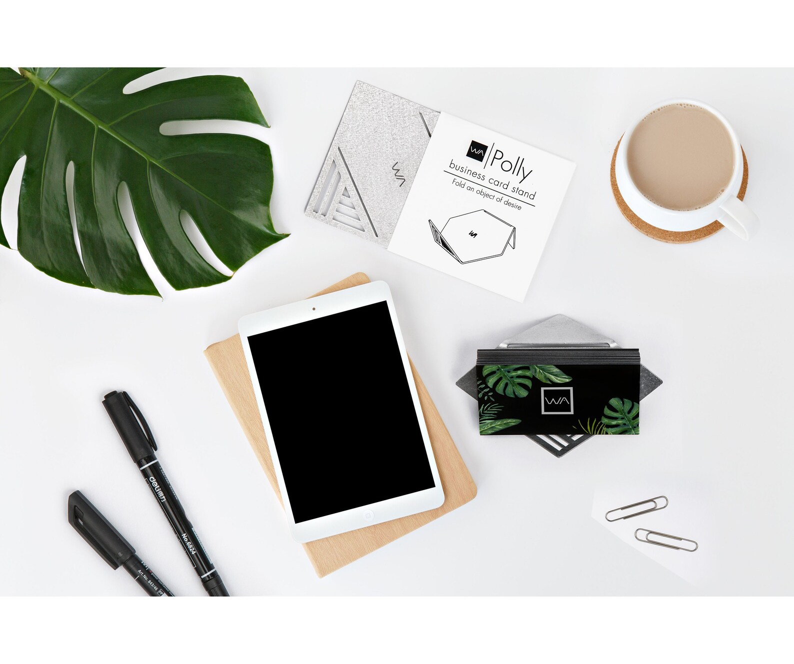 Desk Card Holder Business Card Holder Desk Decor Business Etsy