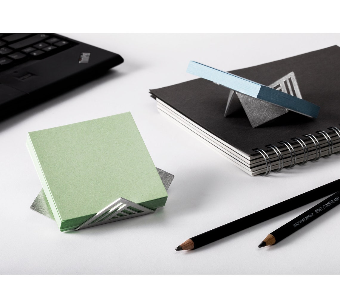 Unusual Origami Style Geometric Memo Note Holder Etsy